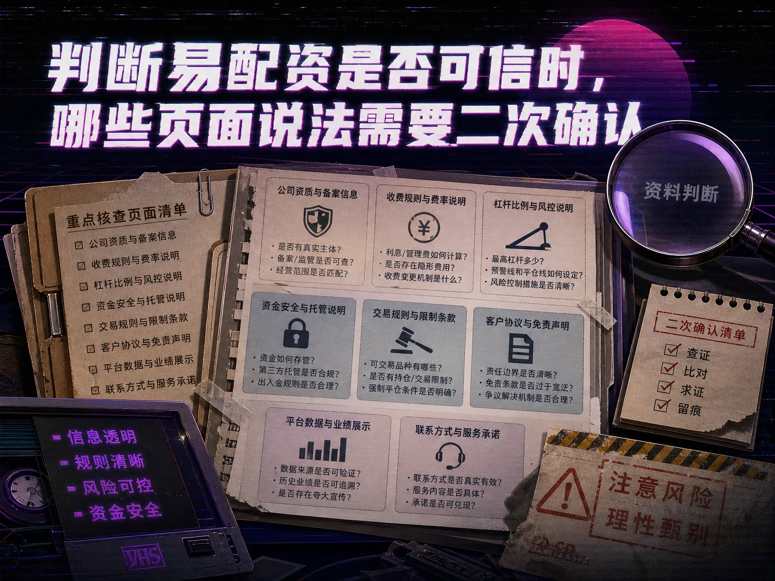 判断易配资是否可信时,哪些页面说法需要二次确认缩略图