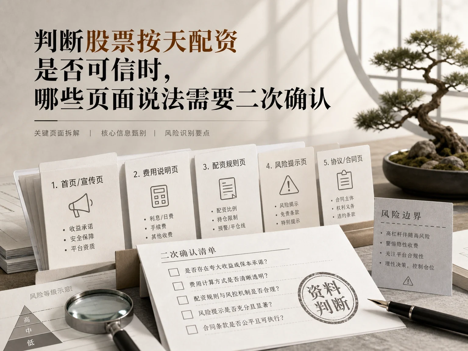 判断股票按天配资是否可信时，哪些页面说法需要二次确认缩略图